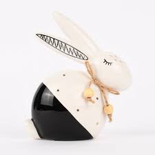 Schones aus holz selber basteln holz osterhasen osterdekoration. Osterhase Hase Aus Keramik Weiss Schwarz Gold 10x12x5cm Schoner Leben Dein Lieblingsladen Im Netz