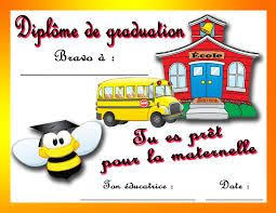 Modele Diplome Pour Garderie Daycare Kids Education