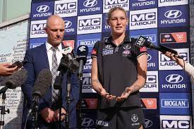 Sarah d'arcy, sarah dargan (both richmond), katie lynch (western bulldogs), kalia bentvelzen, emma grant, eliza hynes, machaelia roberts (all out: Aflw Star Tayla Harris And The Kick That Ignited The Trolls Then Punted Them To The Sidelines