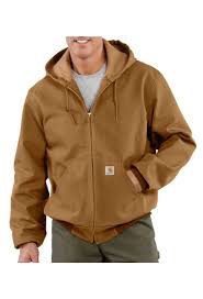 Carhartt Uj131 Usa Union Made Mens Duck Active Thermal Lined Jacket