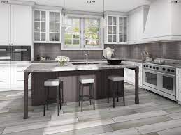 Visions As A Backsplash Is Quite The Vision Of Loveliness A New Twist On Traditional Subway Tile The Undulat Hardwood Floor Colors Style Tile Grey Flooring