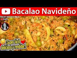 Compré el pescado fresco (un primo del bacalao que en inglés se llama grayling o sej en. Bacalao Navideno Vickyrecetafacil Youtube