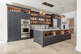 dark grey shaker style kitchen