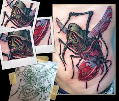 Maybe you would like to learn more about one of these? War Mosquito Tattoo By Scotty Munster Tattoonow