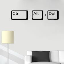 From rukminim1.flixcart.com ver más ideas sobre pegatina macbook, calcomanía macbook, disenos de unas. Lucu Ctrl Alt Del Keyboard Komputer Kubus Dinding Stiker Vinil Kamar Anak Geek Laptop Ilmu Inspirasi Dekorasi Stiker Dinding Cn076 Wall Stickers Aliexpress