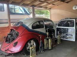 Image result for Poppy Red 1954 Beetle