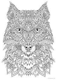 In addition to that, there are also some realistic wolf coloring pages. Fantasy Wolf Printable Adult Coloring Page From Favoreads Etsy