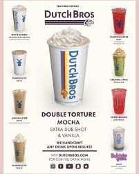 Happy Friday Canby Check Out October S Featured Drinks Dutchbros Coffee Featured Drinks Deli Dutch Bros Drinks Dutch Bros Dutch Bros Secret Menu