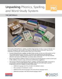 Unpacking Phonics Spelling And Word Study System Word Study Phonics Spelling Words