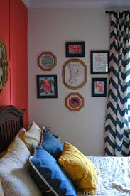 Navy Coral And Yellow Bedroom Reveal Girls Bedroom Makeover Coral Bedroom Yellow Girls Bedroom