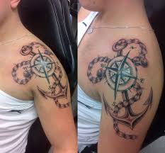 Perhaps you will enjoy realization of a tattoo on your body more than just pictures and will make your dream come true in the near future! 48 Best Anchor Compass Tattoos