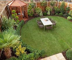 A garden that has a focal point patio, ideal for relaxing in and hosting dinner parties. New Is Green Eco Friendly Houses Barratt Homes Backyard Garden Design Small Garden Uk Backyard Landscaping Designs