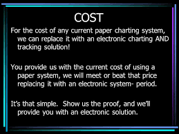 Cost For The Cost Of Any Current Paper Charting System We