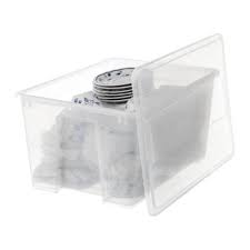 Samla Box With Lid Clear 11x7 X5 169 Oz Ikea Ikea Box With Lid Storage And Organization