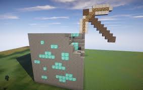 Minecraft maps / 3d art. Diamond Ore