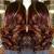 Black Hair Burgundy Hair Highlights