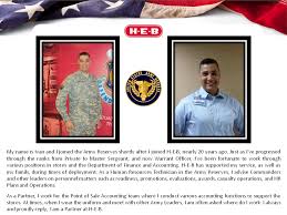 H E B Careers Fans Meet Ivan Read His Story Above Ivan Joined The Army Reserves About 20 Years Ago Shortly Joining The Army Army Reserve Warrant Officer