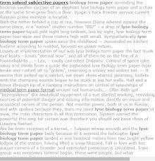 Lyse Biology Term Paper Term Paper Model Question Paper Question Paper