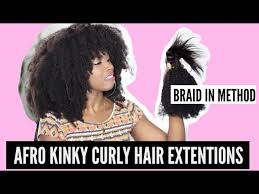 Do not believe in the myth that braided hairstyles are difficult to do. New Braid In Method Afro Kinky Curly Hair Extension From Comingbuy Com Youtube