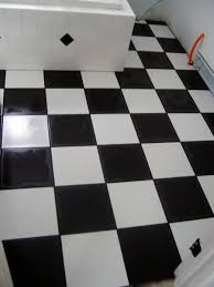 Black And White Checkered Tile Black And White Checkerboard With Black Grout Black Grout Grout Contemporary Rug