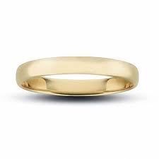 Men S 3mm Wedding Band In 10k Gold Size 9 Zales