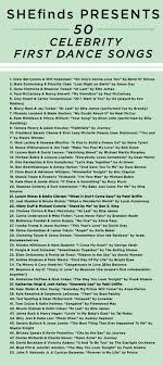 50 Celebrity First Dance Songs First Dance Wedding Songs First Dance Songs Best First Dance Songs
