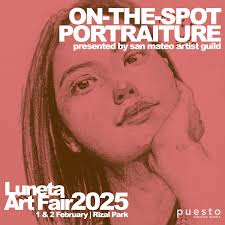 On-the-Spot Portraiture By Joveneil De Guzman Presented by San Mateo Artist  Guild Joveneil De Guzman is a macabre artist residing in San Mateo, Rizal.  His art style is inspired by the renowned