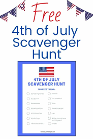 This scavenger hunt template pdf contains templates in 8 different colors. 4th Of July Scavenger Hunt Printable Totally Free Simply Full Of Delight