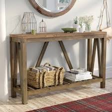 Offerman 52 Console Table In 2020 Entry Console Table Entryway Console Table Rustic Console Tables