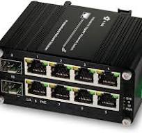Industrial Gigabit PoE Fiber Switch 8 Ports PoE+ Ethernet Switch with  100/1000M Adaptive 2 SFP Slots Din Rail Unmanaged 10/100/1000Mbps Small  Network ...