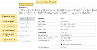 Get latest information related to international tenders for selangor government tender document, selangor tender notifications and global tender opportunities from world wide. Sistem Tender Online Selangor