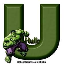 Alphabets By Monica Michielin Hulk New Alphabet Hulk Hulk Hulk Party Incredible Hulk Party