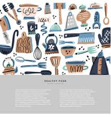 Clip art, illustrations and graphics pictures of kitchen utensils. Clipart Of Kitchen Utensils Vector Images Over 1 100