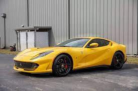 Unveiled in september 2019, the ferrari 812 gts is the open top version of the 812 superfast. Used Yellow Ferrari 812 Superfast For Sale Miami Fl