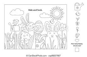 Our coloring pages are easy to print and customize. Easter Coloring Pages Printable And Worksheet Easter Outline Black And White Vector Coloring Pages Printable And Worksheet Canstock