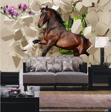 15 outstanding wall art ideas inspired by optical illusions room wallpaper designs 3d wall painting room wallpaper. 3d Wallpaper Bedroom Mural Modern Seamless Horses Galloping Tv Wall Background New Bedroom Ideas Fo Wallpaper Bedroom Bedroom Wallpaper Murals Horse Wallpaper