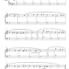 Greensleeves with for easy piano with note names. 1