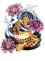 Koi Fish And Peony Flowers By Milkshakepunch On Deviantart Koi Fish Tattoo Koi Fish Tattoo Drawing Japanese Tattoo Designs