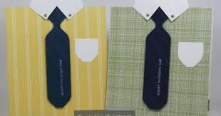 Trace the template onto your coordinating paper and cut it out. Men S Shirt And Tie Card Video Tutorial By Jillastamps Cards And Paper Crafts At Splitcoaststampers Cards Envelope Punch Board Stampin Up Male Cards