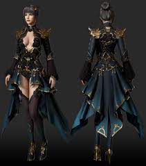 I want the swimwear look w/ the basic to make the wardrobe an image item you use a fustion alembic on it. Artstation Archeage Costume Kyungmin Kim Female Character Design Illustration Fashion Design Art Clothes
