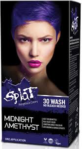 Splat Hair Color Kits No Bleach Needed Semi Permanent Dye Formulated To Deliver Rich Velvety Color Conditions Hai Splat Hair Color Dark Hair Dye Hair Color