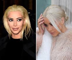 The silver tint in the white blonde hair will take this hairstyle to a new level. Pic Kim Kardashian S White Hair After Platinum Blonde Makeover Hollywood Life