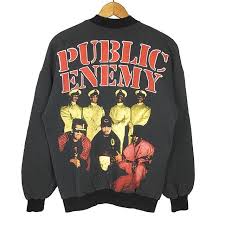 Vintage 1994 Public Enemy Crewneck Sz L What Y All Think Front Or Back Vintage Rap Tees Public Enemy Rap Tee