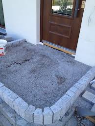 Gartenwege Selber Pflastern Hausbau Ein Baublog Granit Palisaden Terrassen Treppe Auffahrt Design