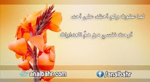 أجمل أبيات شعر عن التسامح والعفو قلوب ارتقت إلى سماء الفضيلة أنا البحر