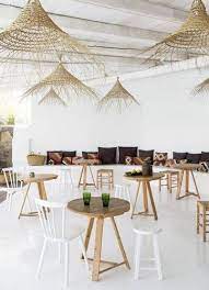 patio decorating ideas inspired by these luxe resorts domino mykonos hotel restaurant design restaurant interior