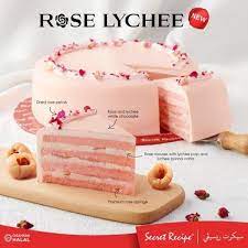 Secret Recipe New Rose Lychee Cake Lychee Rose Cake Recipe Rose Cake Recipe Lychee Recipes