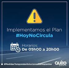 Hoy no circula méxico foto: Se Analiza El Horario De Hoy No Circula Que Reemplazara Al Pico Y Placa En Quito Ecuador Noticias El Universo