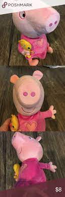 Talking Peppa The Pig Plush This Is A Talking And Singing Peppa The Pig Stuffed Talking Peppa The Pig Plush This Is Pig Plush Cute Stuffed Animals Pet Pigs