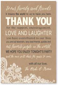Thank you for inviting dinner party. Buy 50 Wedding Kraft Thank You Place Cards Rehearsal Dinner Thank You Table Sign Menu Place Setting Card Notes Placement Thank You Note Favors For Family Guests Online In Germany B0717bhjty